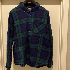 Magellan Scotch Plaid flannel button up. Size: L